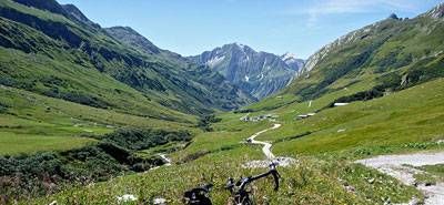 mountains in summer near Bourg