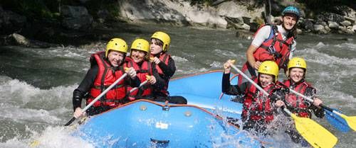 rafting on river Isere near Bourg