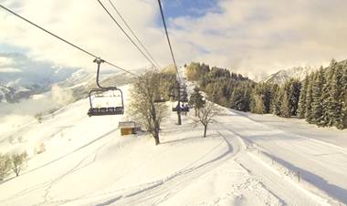 ski lift from Doucy-Combelouvière